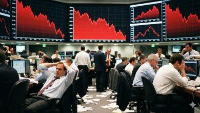 股市下跌。（圖／AI生成）