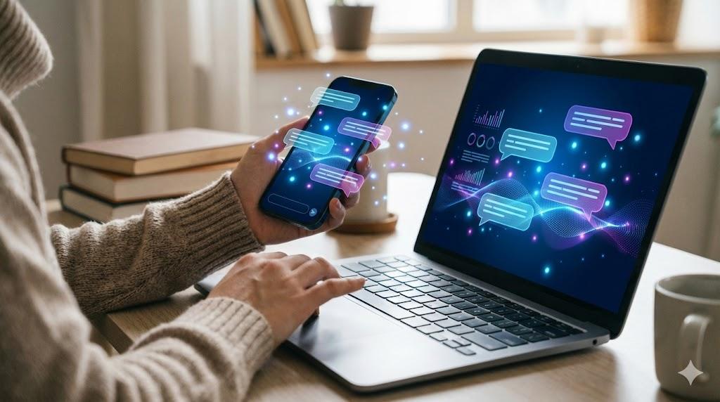 AI下指令。（圖／AI生成）