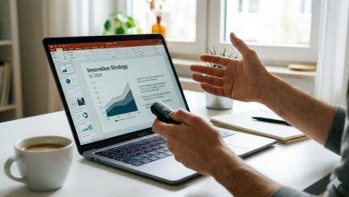 做簡報。（圖／AI生成）