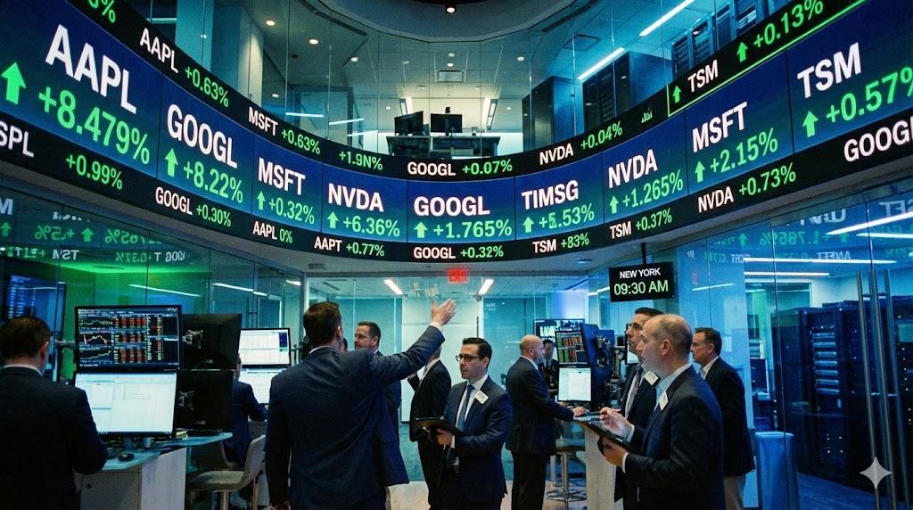 科技產業股市。（圖／AI生成）