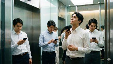 用手機問AI。（圖／AI生成）