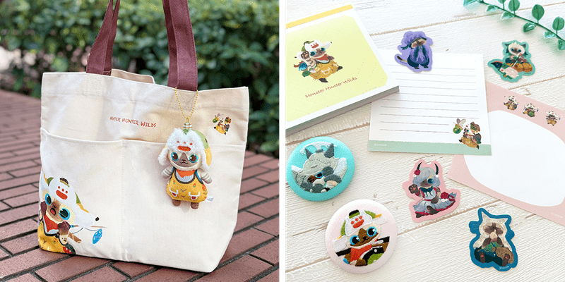 該產品系列將為獵人提供支持，包括一個可以隨身攜帶的吉祥物、可以貼在智慧型手機上的迷你貼紙等。（圖／取自卡普空官網）
