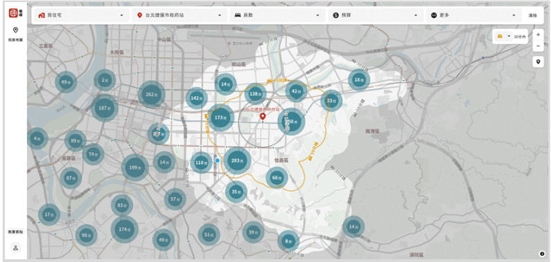 巷導自行打造高效能的地圖與空間運算引擎，採用最新向量式地圖（Vector Tiles）與 WebGL 技術，讓地圖成為可即時互動、持續回饋的生活場景。（圖／巷導科技提供）