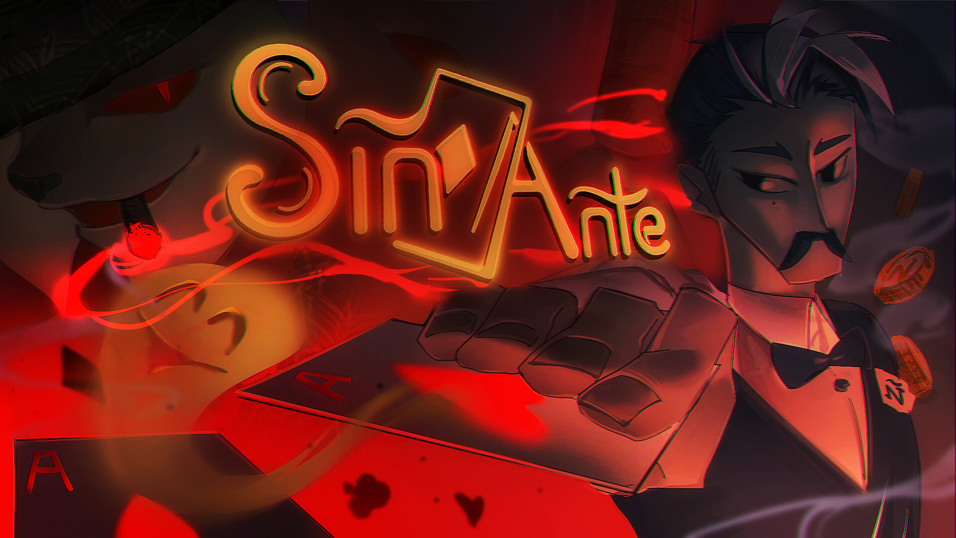 白天經營你的罪人帝國指派罪魂工作、管理績效、抑制反抗；夜晚：用靈魂賭命！每晚都將進行一場 1 對 1 無限注德州撲克。可自訂 KPI 賭注倍率，自由決定風險與報酬。（圖／取自Steam）