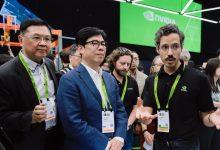 高雄市長陳其邁參訪NVIDIA GTC大會展區，探討生成式AI、機器人技術、數位孿生、代理型AI與物理AI等最新技術在高雄的應用與實踐可能。（圖／高雄市政府提供）