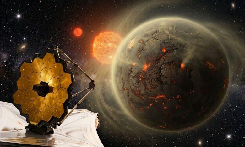 距地球僅35光年 的系外行星L 98‑59 d可能擁有地下熔岩海洋。（圖／AI生成）