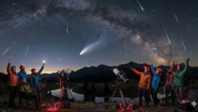 4月，夜空將上演一系列精彩天象，天文迷與一般民眾都能抬頭欣賞宇宙奇觀。（圖／AI生成）