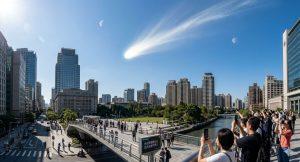 一顆新發現的彗星 C/2026 A1（MAPS） 將於今年四月接近太陽。（圖／AI生成）