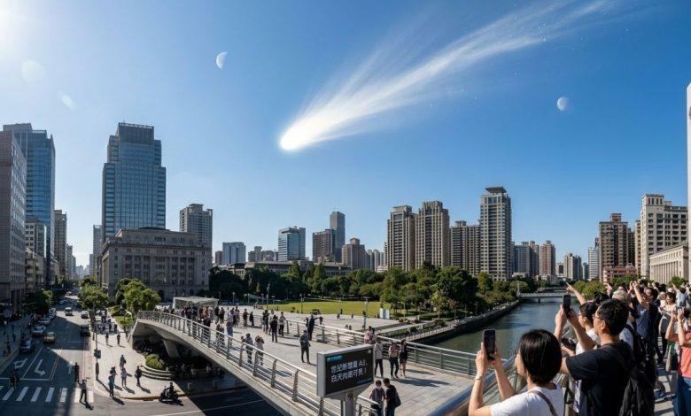 一顆新發現的彗星 C/2026 A1（MAPS） 將於今年四月接近太陽。（圖／AI生成）