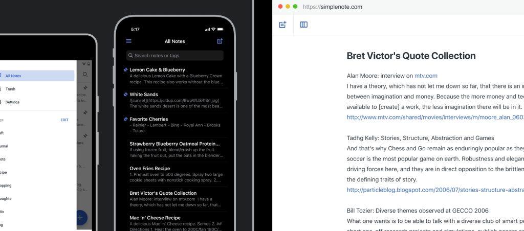 回歸「純粹記事」的快感 Simplenote打造最強草稿紙 1 市面上的筆記工具往往走向兩極,不是過於簡陋,就是功能過於繁雜,此時,「Simplenote」便脫穎而出。(圖/截自Simplenote)