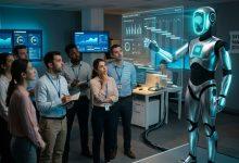 機器人老闆（圖／AI生成）