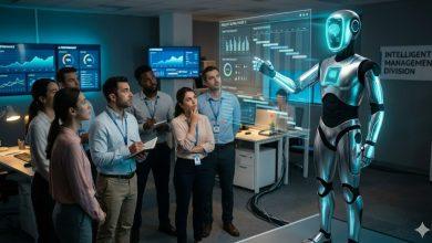 機器人老闆（圖／AI生成）