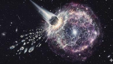 一種超強韌的細菌可能能夠在火星上遭遇小行星猛烈撞擊時存活，為生命在行星間傳播的可能性打開大門。（圖／AI生成）