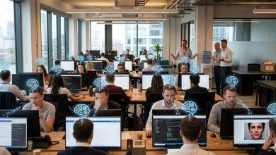 人工智慧正迅速滲透工作場域，但多數員工並非在企業規範或培訓下使用AI。（圖／AI生成）