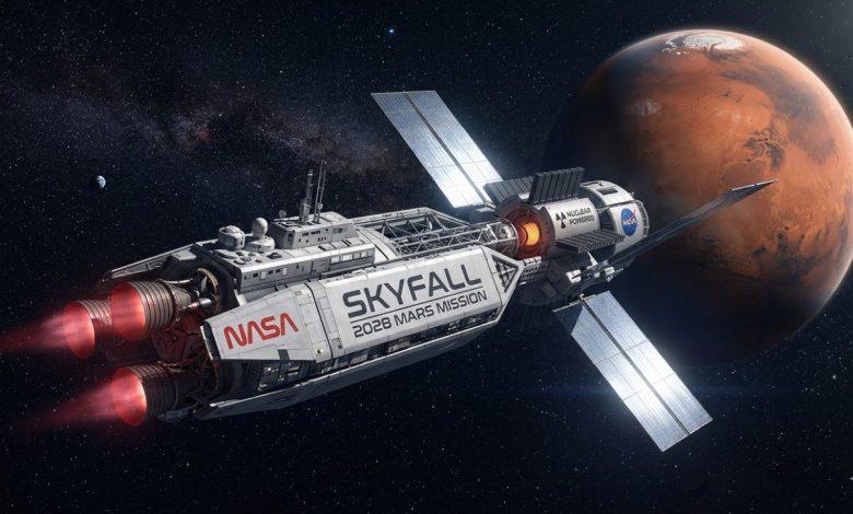 NASA火星任務Skyfall將於2028年12月發射。（圖／AI生成）