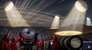 埃隆•馬斯克（Elon Musk）的SpaceX與Reflect Orbital的太空計畫恐改變人類夜空的自然景觀。（圖／AI生成）