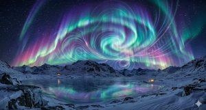 春分（3月）與秋分（9月）前後，夜空的極光最可能驚艷現身。（圖／AI生成）