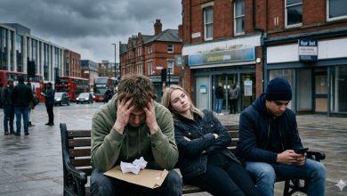 英國16至24歲青年失業率創下十年新高。（圖／AI生成）