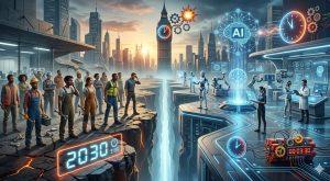 專家警告，AI 導致初階職缺大幅減少，可能形成一顆潛藏的「人才時限炸彈」。（圖／AI生成）