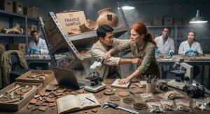 為了自己的滑鼠與同事發生小摩擦，沒想到最後竟意外獲得永遠專屬的辦公桌位置。（圖／AI生成）