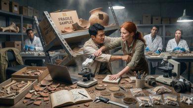 為了自己的滑鼠與同事發生小摩擦，沒想到最後竟意外獲得永遠專屬的辦公桌位置。（圖／AI生成）