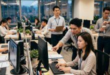 辦公室悄悄流行一種現象，員工看似忙碌，實際卻沒有產出實際成果。（圖／AI生成）