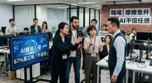 高達67%的員工認為AI正在加劇管理層與員工之間的摩擦與不信任。（圖／AI生成）
