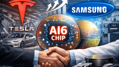 傳聞特斯拉有意要求三星生產比原先預期更多的AI6晶圓。（圖／AI生成）