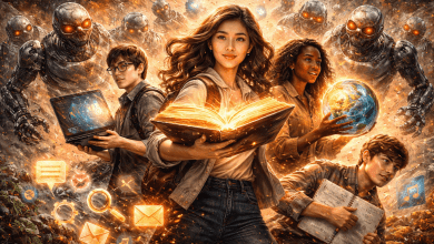 文組生掌握 5 大「數位軟實力」，有望在AI時代的浪潮之下突破重圍。（圖／AI生成）