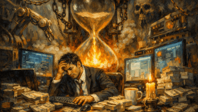 倖存者偏差?科技業百萬年薪拿命換 「這些」隱形成本恐留不住你 4 年薪百萬究竟是金飯碗還是緊箍咒?高離職率的原因究竟有哪些?(圖/AI生成)