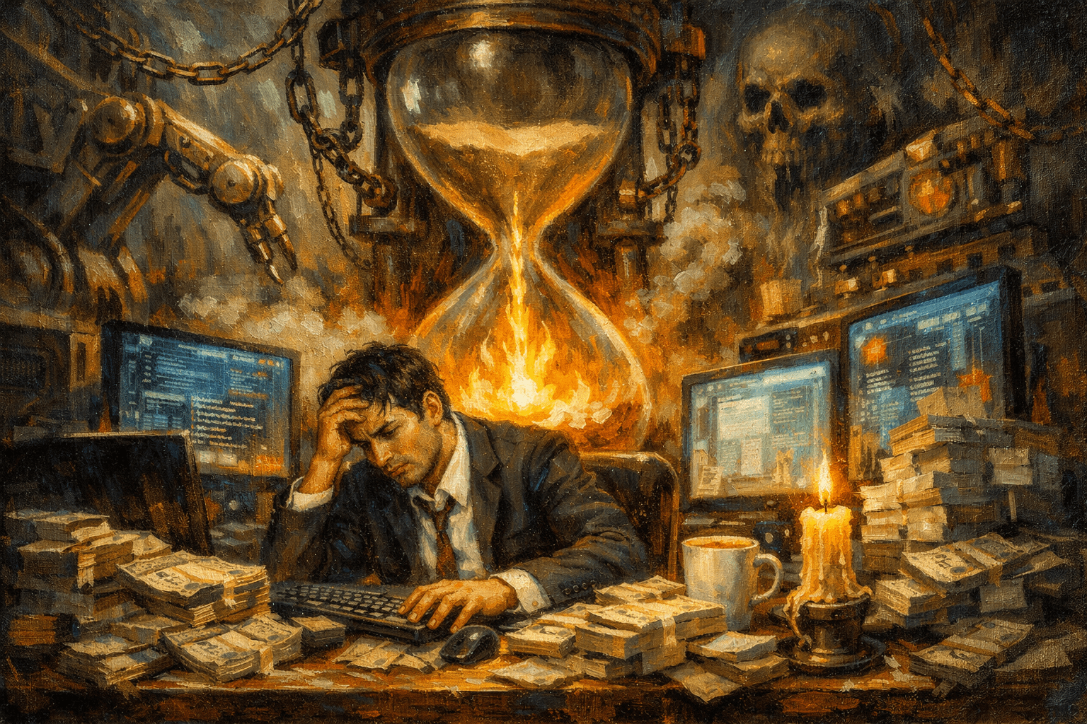 年薪百萬究竟是金飯碗還是緊箍咒？高離職率的原因究竟有哪些？（圖／AI生成）