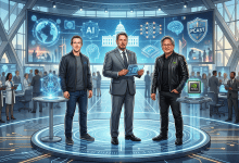 川普任命祖克柏、艾里森、黃仁勳加入總統科學技術顧問委員會（PCAST）。（圖／AI生成）