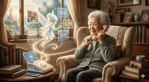 接受 AI 隨時監聽你的心事嗎？或者你覺得，直接跟 AI 聊天反而更自在？（圖／AI生成）