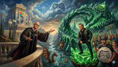 微軟執行長表示，「這種卓越成果自然而然地惠及公司的其他部門。我常跟英偉達CEO黃仁勳開玩笑說，如果沒有遊戲產業，英偉達根本就不會存在。」（圖／AI生成）