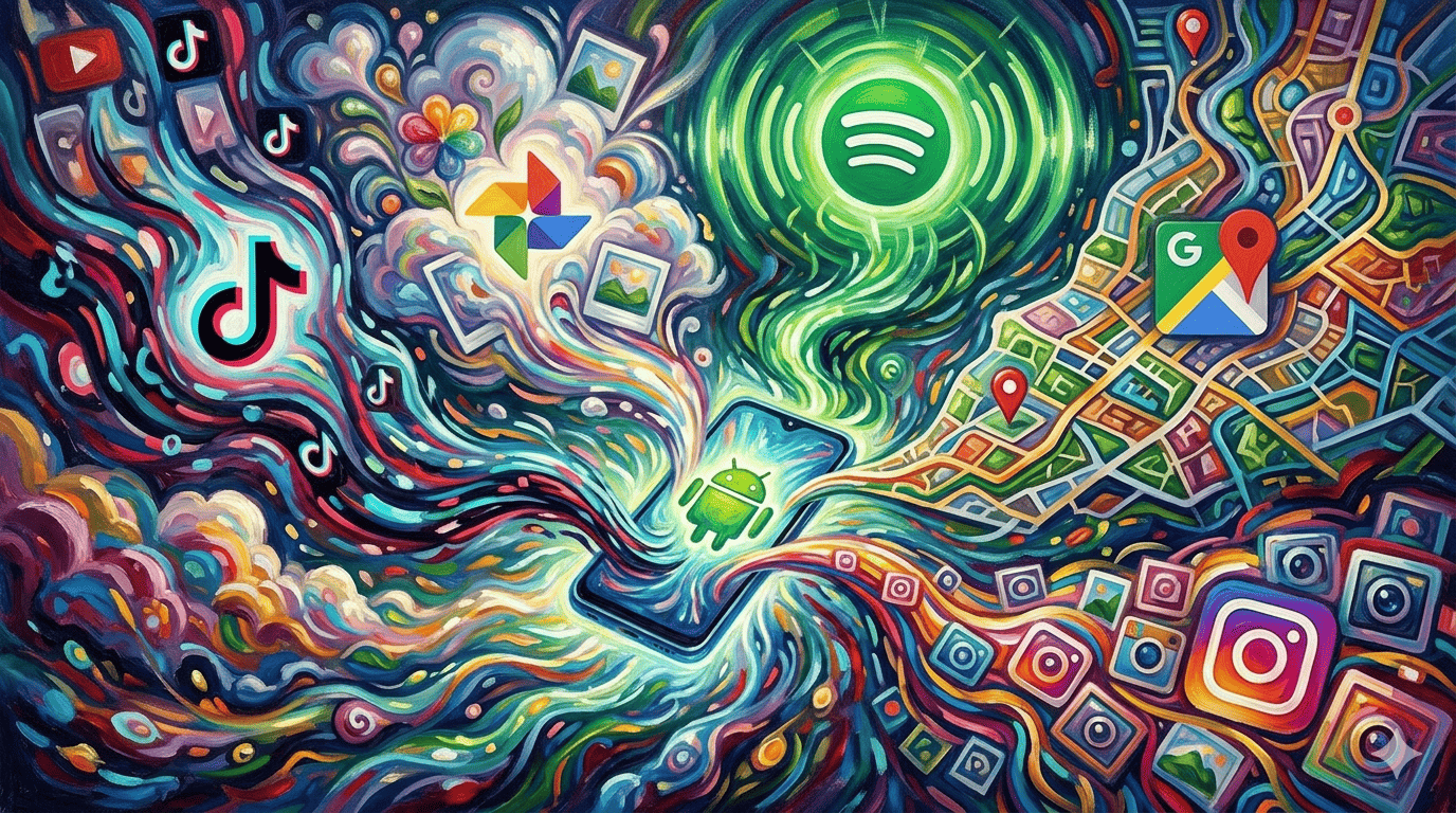 手機上常用且已安裝的應用程式，可能是導致手機運行緩慢的主要原因！這是因為應用程式需要佔用裝置的記憶體（RAM）和CPU資源才能流暢運作。（圖／AI生成）