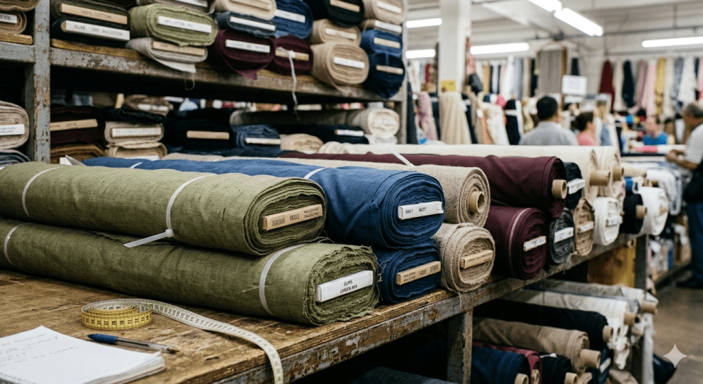 公司將廢棄紡織品視為原料來源。（圖／AI生成）