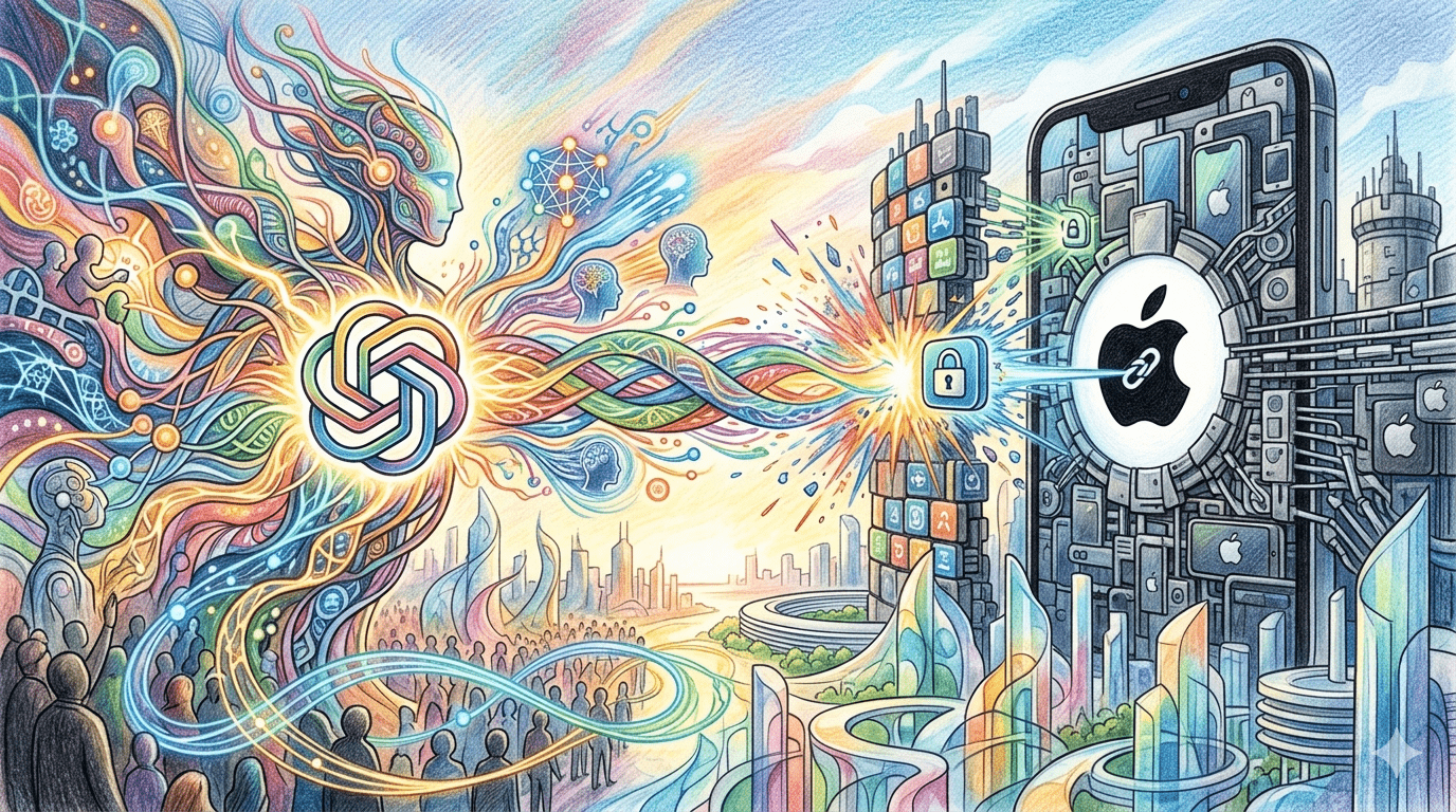 iPhone 應用中的 AI 代理可以提出操作建議或組合步驟，但無法自行執行。後台活動也受到限制，跨應用程式的持續自動化操作基本上被停用。（圖／AI生成）