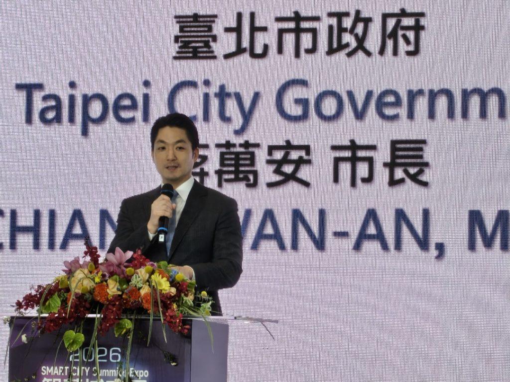 臺北市長蔣萬安表示，智慧城市發展已從過去的數位化、雲端化，進一步邁入以人工智慧（AI）為核心的城市治理新階段。（圖／記者許若茵攝影）