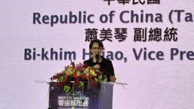 智慧城市暨淨零城市展今登場!逾2250攤位 掌AI時代新商機 4 副總統蕭美琴分享,相信智慧城市展是展現台灣智慧治理以及公共服務智慧化的重要平台,也是展示台灣軟實力的重要機會。(圖/記者許若茵攝)