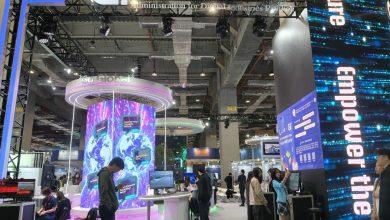 智慧城市展開跑 數產署3大主題秀數位實力 7 數位發展部數位產業署以「Go Global、Go Digital、Go Green」三大主題設置「數位產業署主題館」。(圖/記者許若茵攝影)