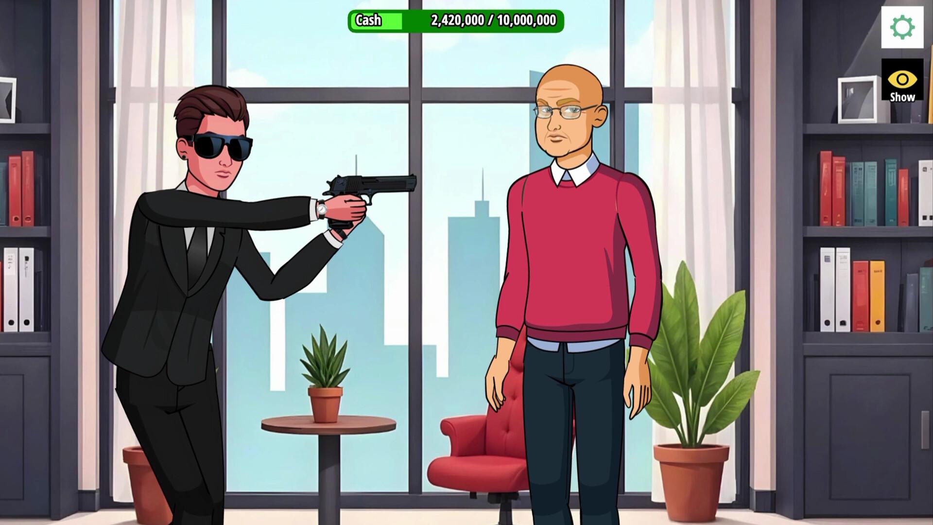 《Scam Grandpa Demo》努力說服爺爺給你1000萬美元吧！這款驚悚喜劇視覺小說，30分鐘即可通關。（圖／取自Steam）