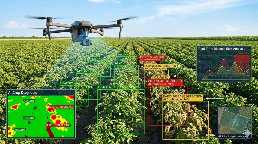 AI辨識農作物（圖／AI生成）