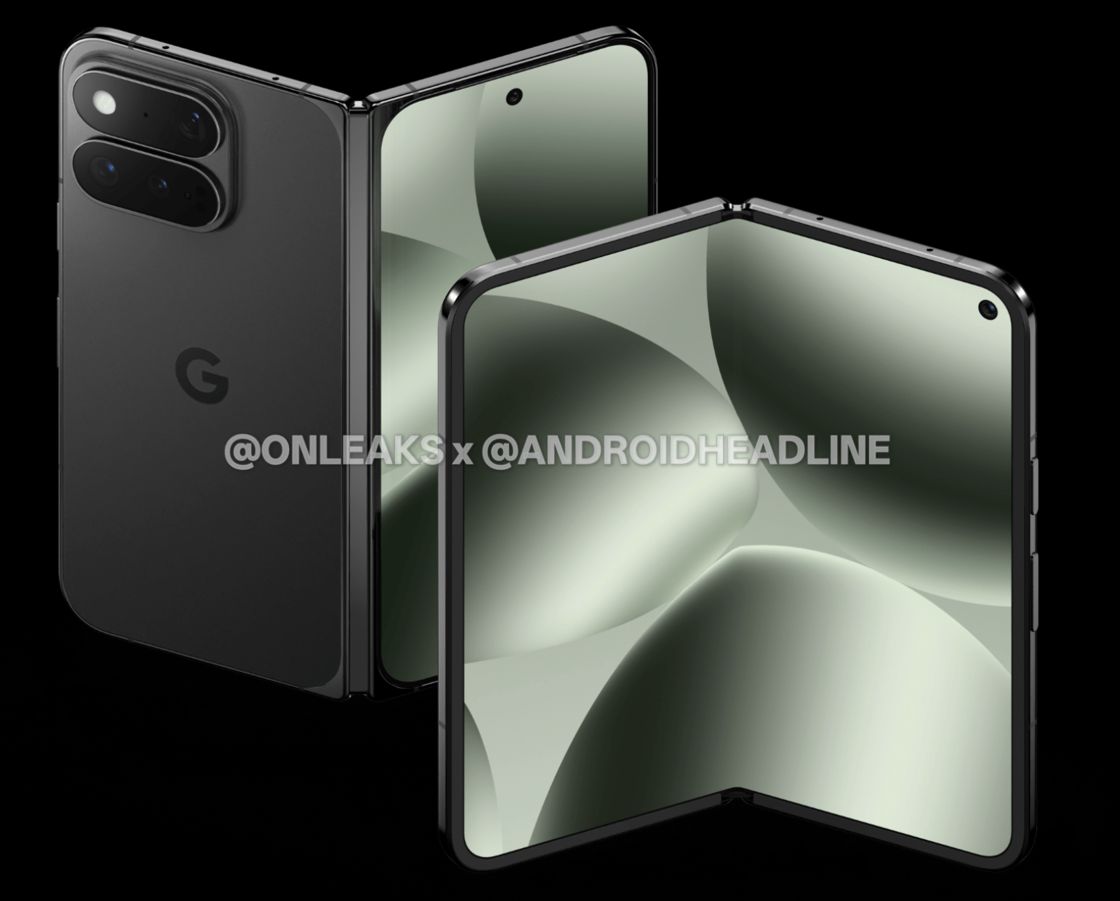 Pixel 11 Pro Fold電腦輔助設計（CAD）渲染圖近期流出。（圖／翻攝Android Headlines）