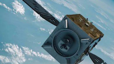 藝術家繪製的 Astroscale ISSA-J 地球軌道巡天任務示意圖。（圖／Astroscale）