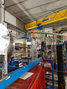 GSI/FAIR Nikon Z9相機測試的實驗裝置。（圖／GSI）