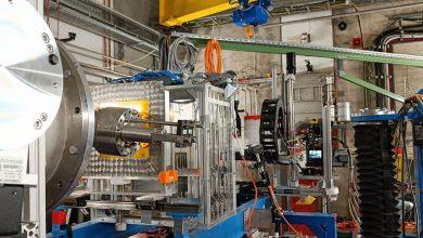 GSI/FAIR Nikon Z9相機測試的實驗裝置。（圖／GSI）