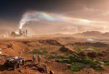 科學家提出透過向火星大氣釋放人造氣膠的方式，讓火星更適合人類活動的重要策略之一。（圖／AI生成）