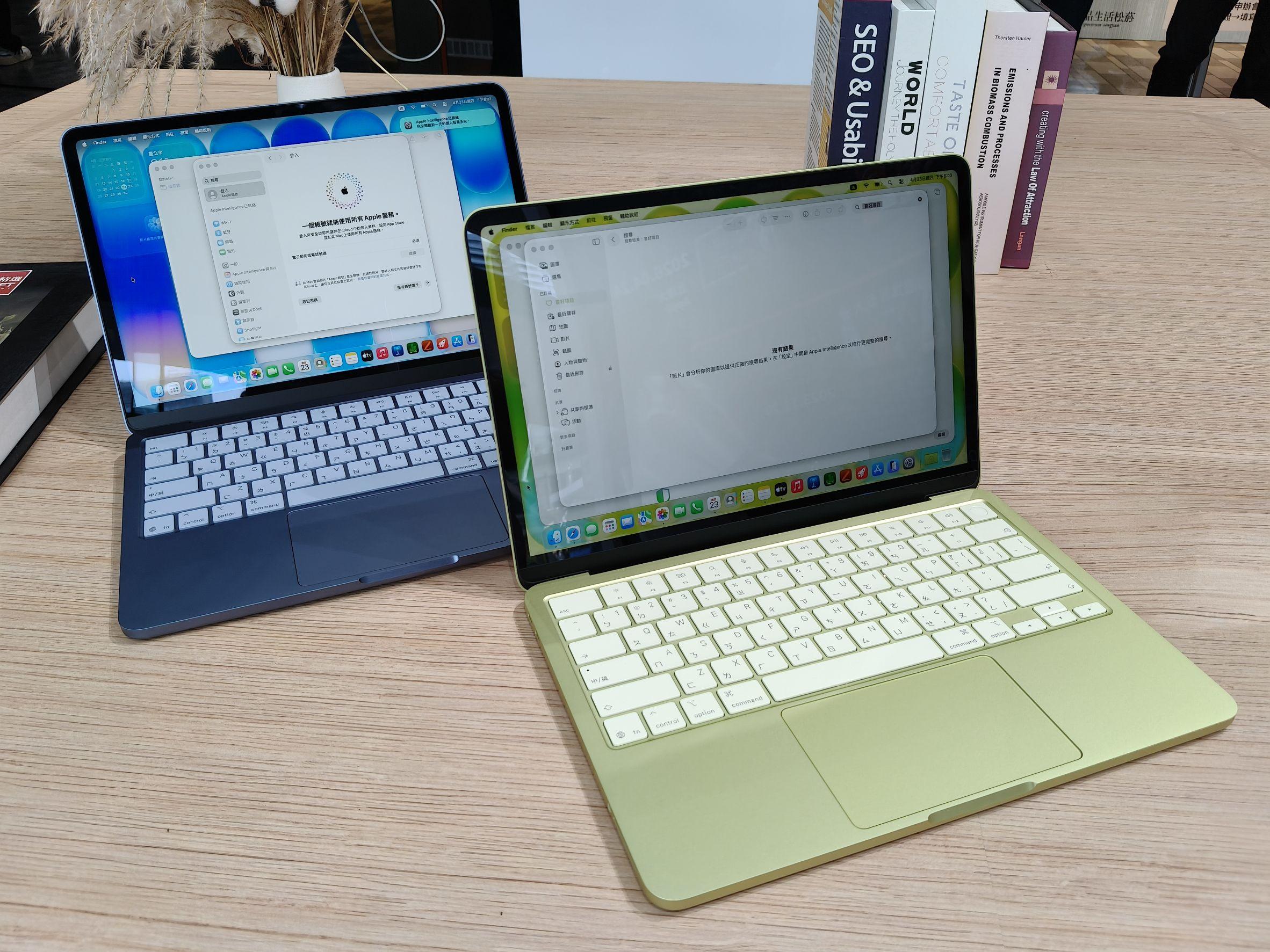 儘管全球筆記型電腦銷量預計將年減 8%，但蘋果公司預計 2026 年 MacBook 的出貨量將成長 21.7%。（圖／記者許若茵攝）