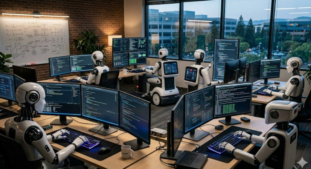 48萬台幣月薪還會請真人工程師?這家新創選擇養7個AI 24小時瘋狂寫code 1 (圖/AI生成)