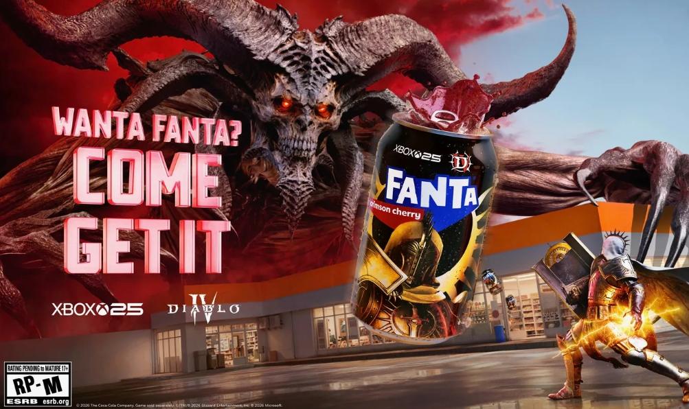 從4月8日起，粉絲們即可入手這款特別版套裝，但這只是個開始！套裝中的芬達和Xbox 2026產品，將解鎖一系列遊戲系列中令人難忘的挑戰，玩家將有機會與遊戲中的經典角色互動。（圖／擷取自可口可樂官網）